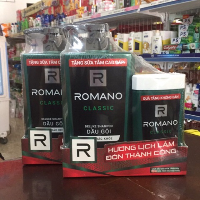[Tặng] Dầu Gội/Tắm và Gội 2 in 1 Romano Classic 650g Tặng Sữa tắm 150g