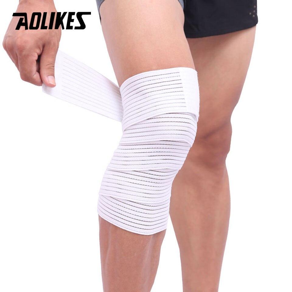 Băng quấn đầu gối AOLIKES MD-1516 Sport Knee Protector đàn hồi chiều dài 180cm