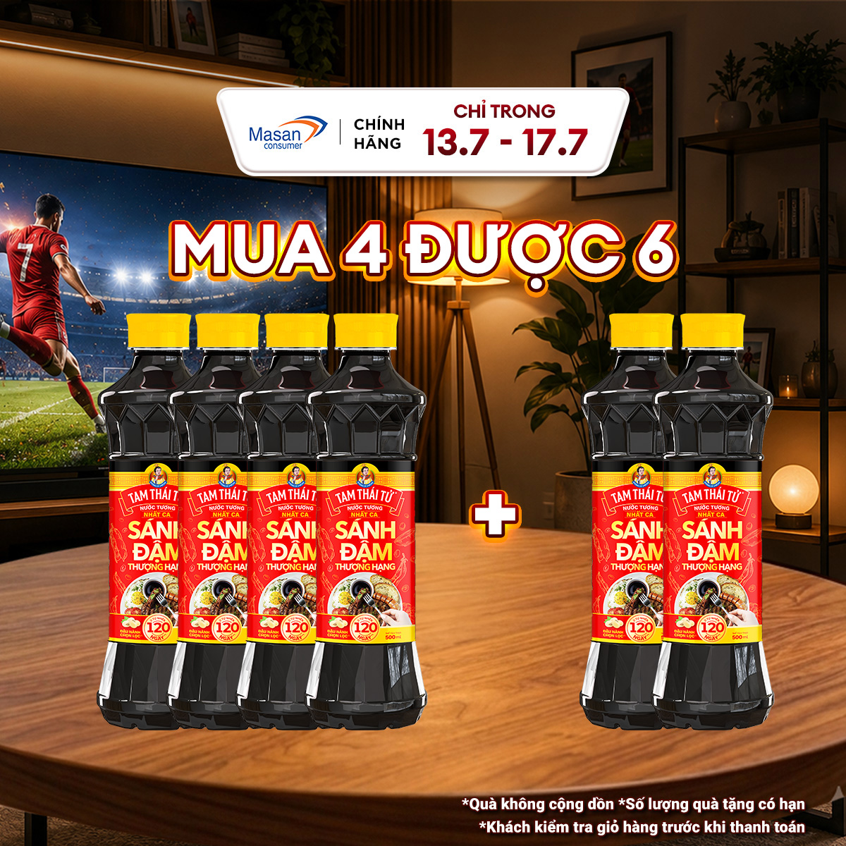 Combo 4 Nước Tương Tam Thái Tử Nhất Ca Sánh Đậm 500Ml