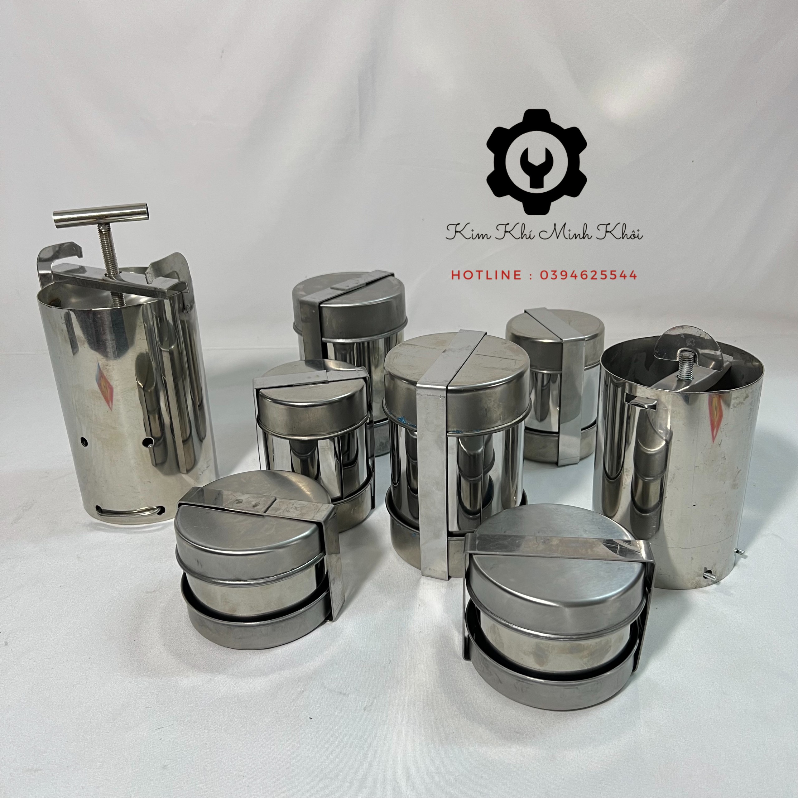   Inox dày  Khuôn làm giò chả chả lụa khuôn giò thủ khuôn giò tai inox 0.5kg 1kg 