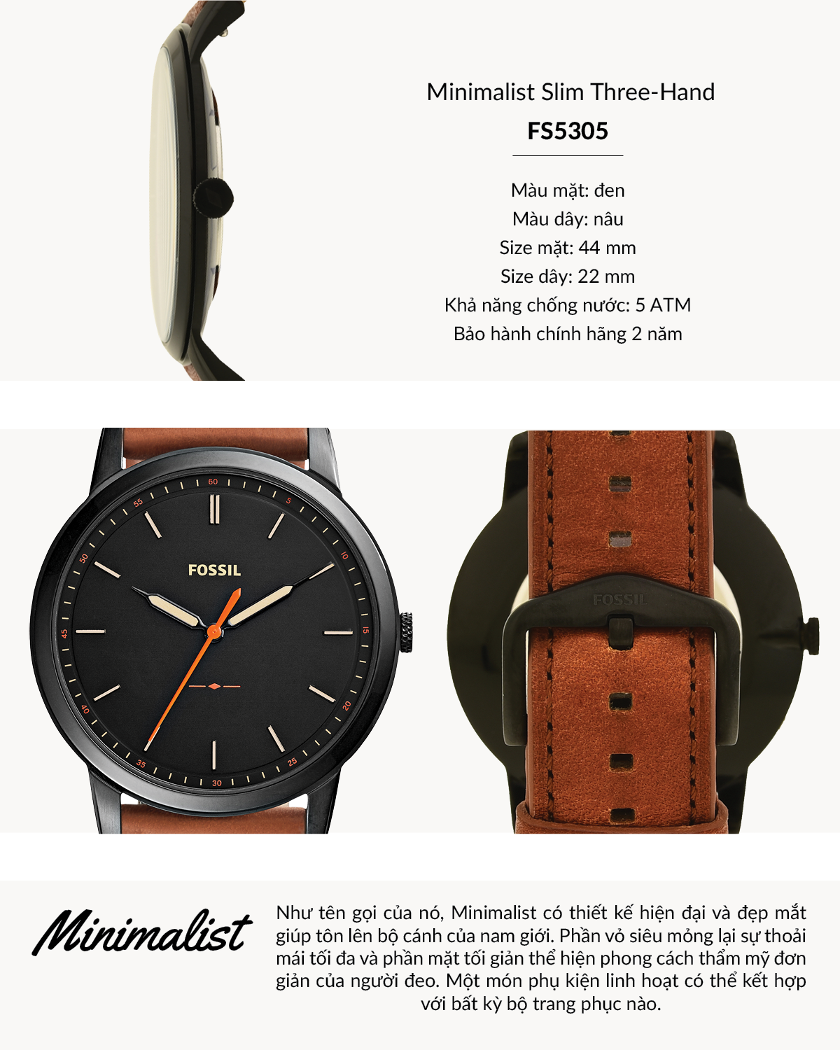 Top 5 đồng hồ Fossil chính hãng cực chất cho người đeo - Danawatch