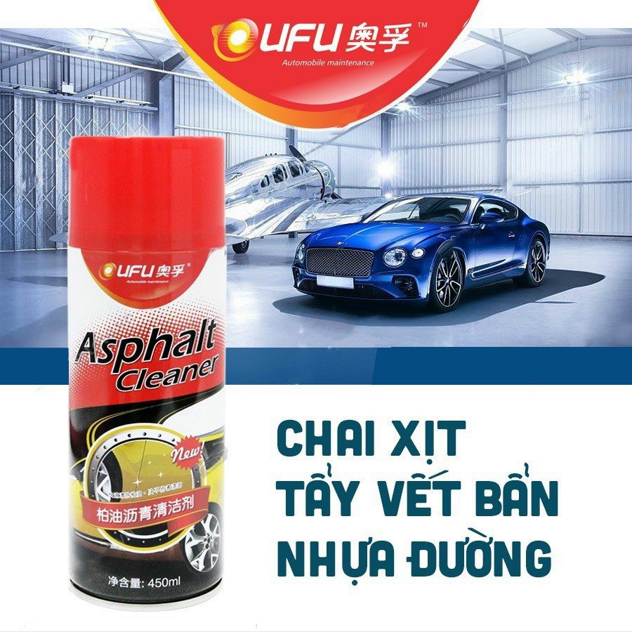 Chai Xịt Chất Tẩy Sạch Vết Bẩn - Nhựa Đường UFU Asphalt Cleaner (450ML)