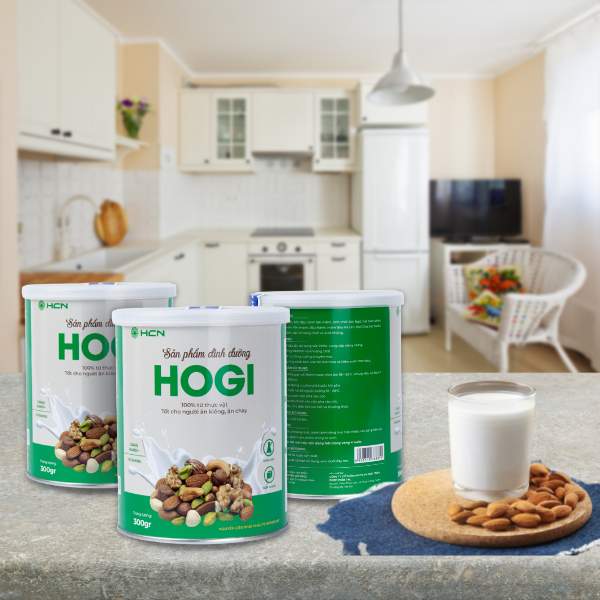 Sữa hạt Hogi dinh dưỡng dành cho người ăn kiêng, ăn chay tiểu đường, mỡ máu, kiểm soát cân nặng 300g