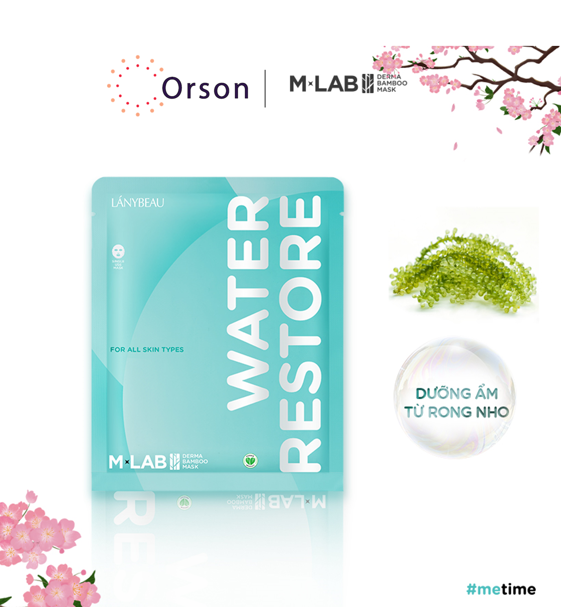 Mặt nạ M-Lab Derma Bamboo Water Restore - cấp ẩm sâu, dưỡng ẩm - 1 miếng