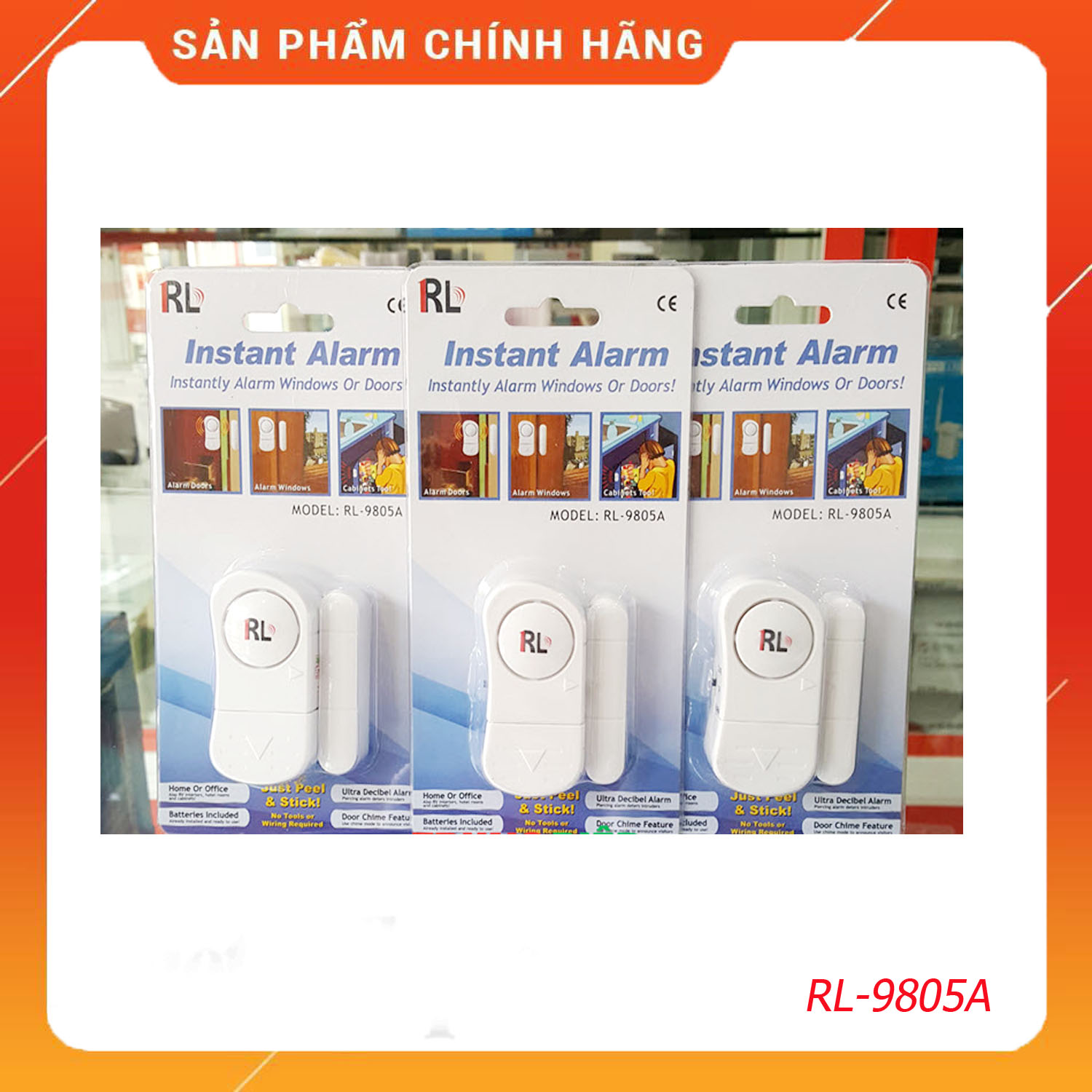 Chuông báo động cảm biến từ gắn rl-9805a - chuông chống trộm