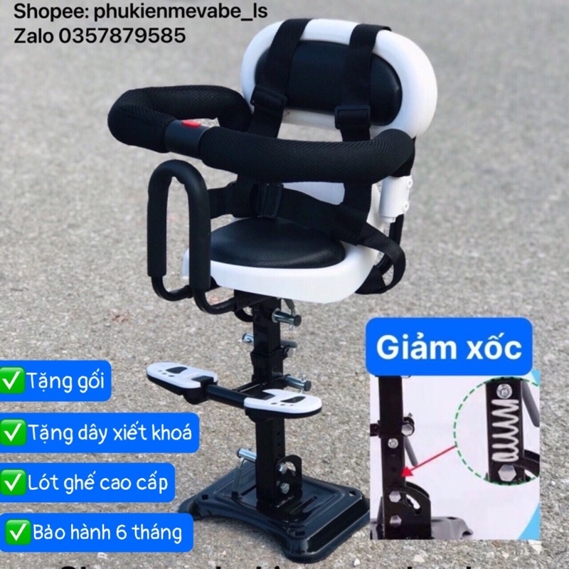XN80- Ghế ngồi xe máy xe máy điện xoay ngả 80 độ có giảm xốc (inbox tư vấn)