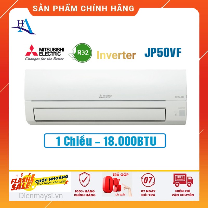 Máy lạnh Mitsubishi Electric Inverter 2HP MSY-JP50VF - Làm lạnh nhanh, tiết kiệm điện cho phòng 20-30m²