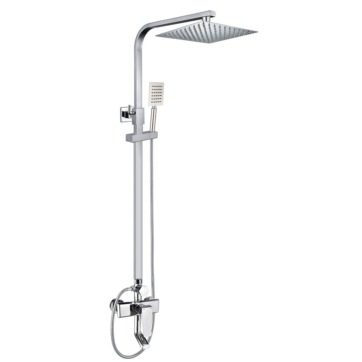 Bộ sen tắm đứng đồng mạ chrome eurolife el-sc910