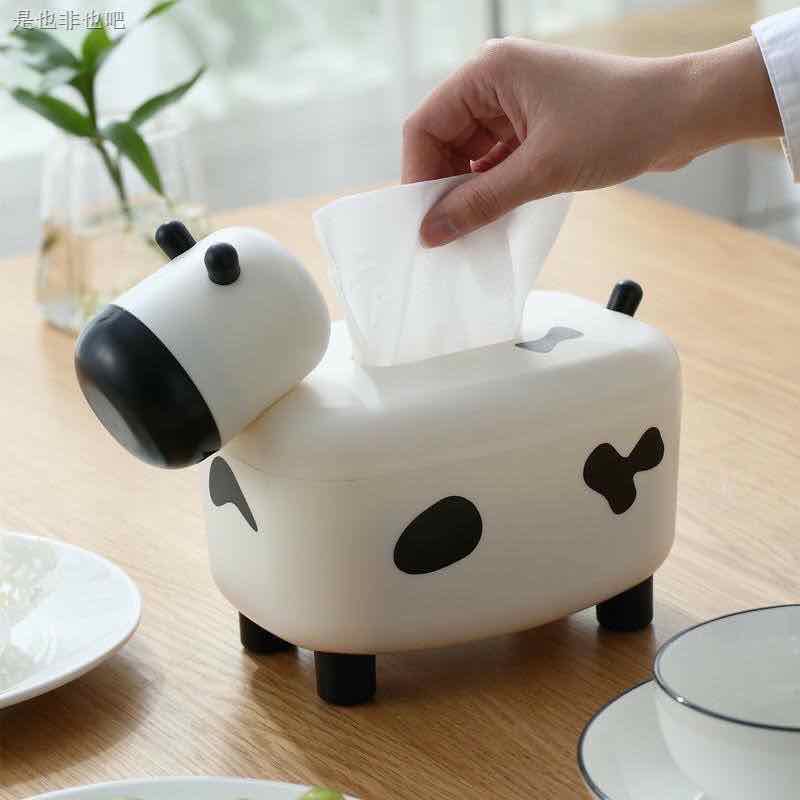 [HCM]Hộp đựng khăn giấy hình bò sữa