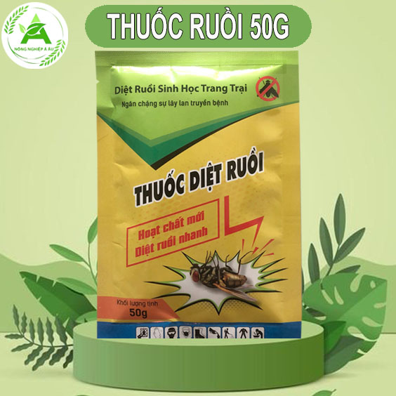 Thuốc ruồi sinh học diêt ruồi nhanh gói 50g aa16 aau