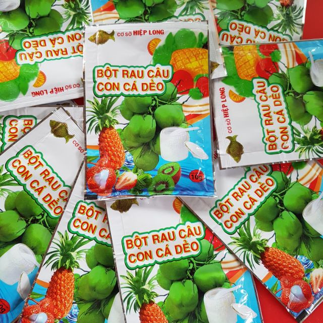 Bột rau câu con cá dẻo 12g