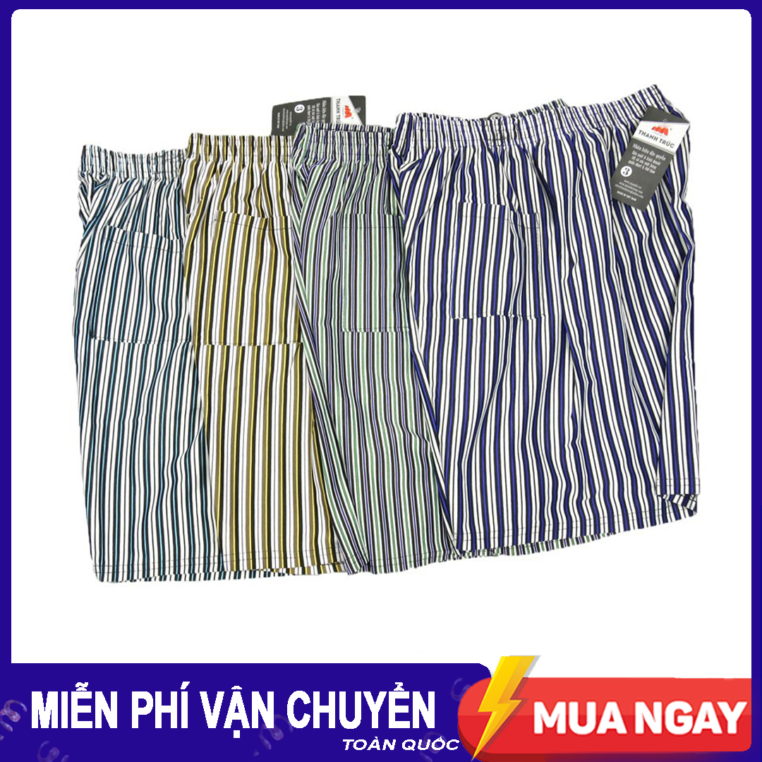 [HCM]Quần đùi Nam mặc nhà quần đùi nam kẻ sọc V1