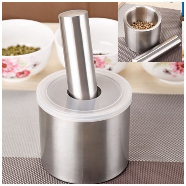 Bộ cối chày inox 304 - hàng cao cấp không vết hàn - bảo hành trọn đời không han gỉ mẫu mới