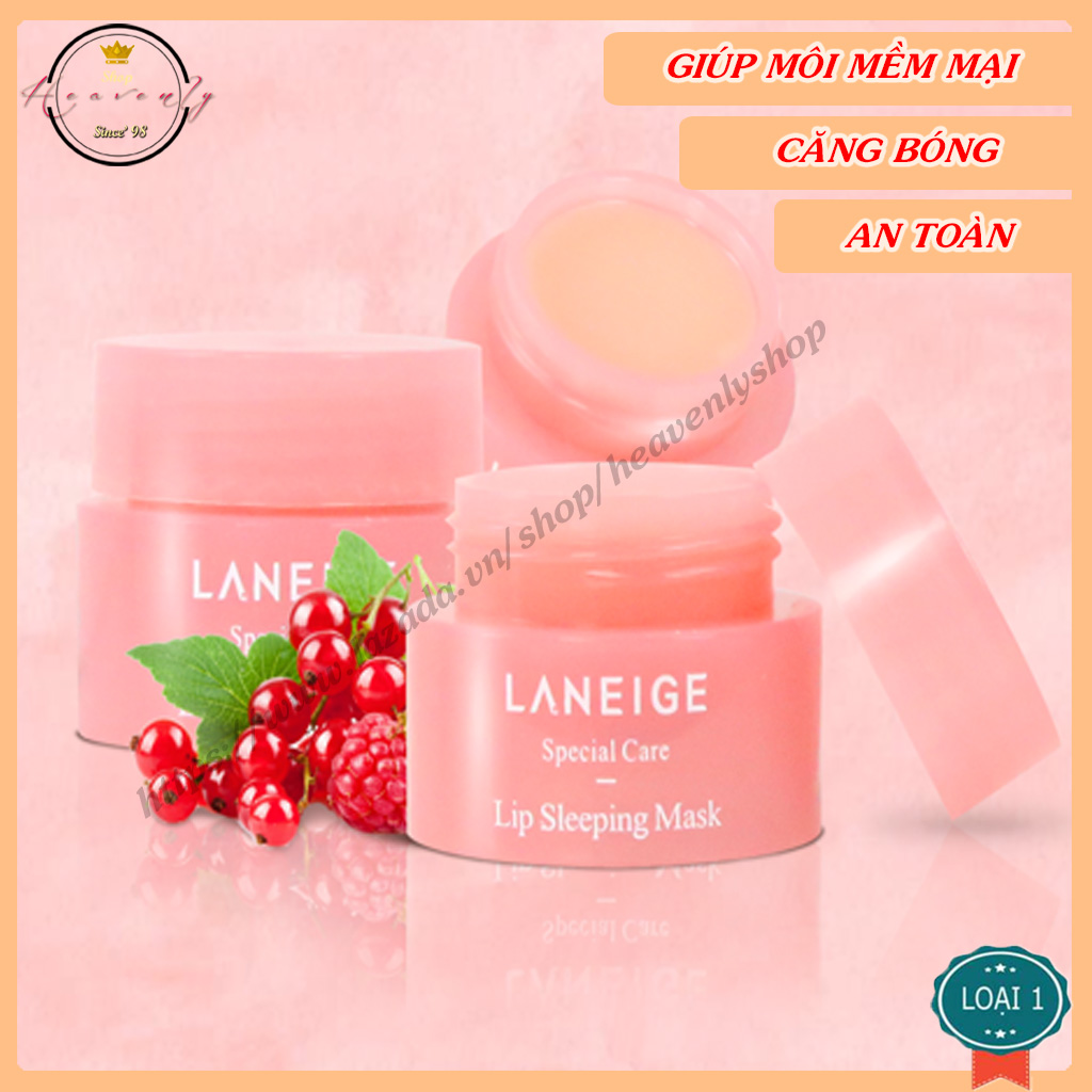 [Sưu Tầm Mã Giảm 20k]- Mặt nạ môi Laneige Lip Sleeping Mask - Mini Size lọ 3g, mặt nạ ngủ dương môi HeavenlyShop(MP0006)