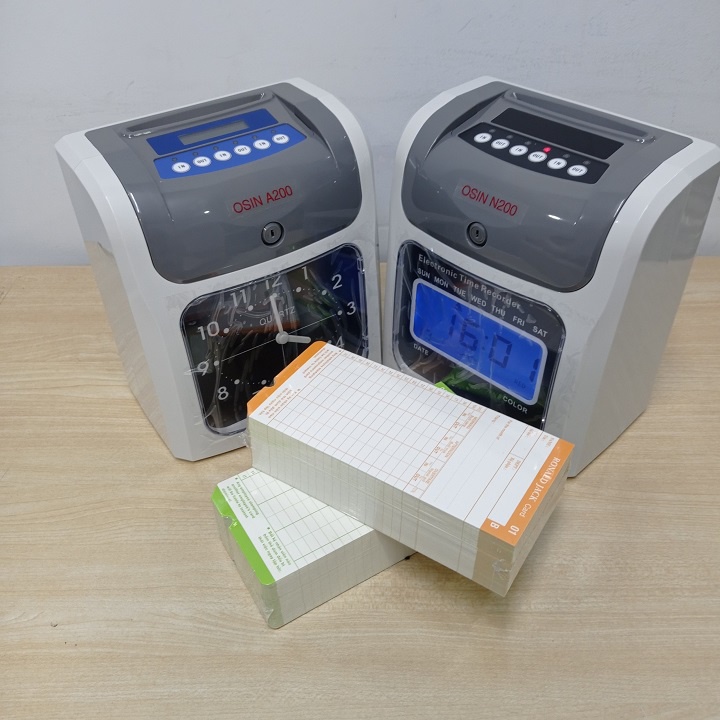 Máy chấm công thẻ giấy osin a200/n200