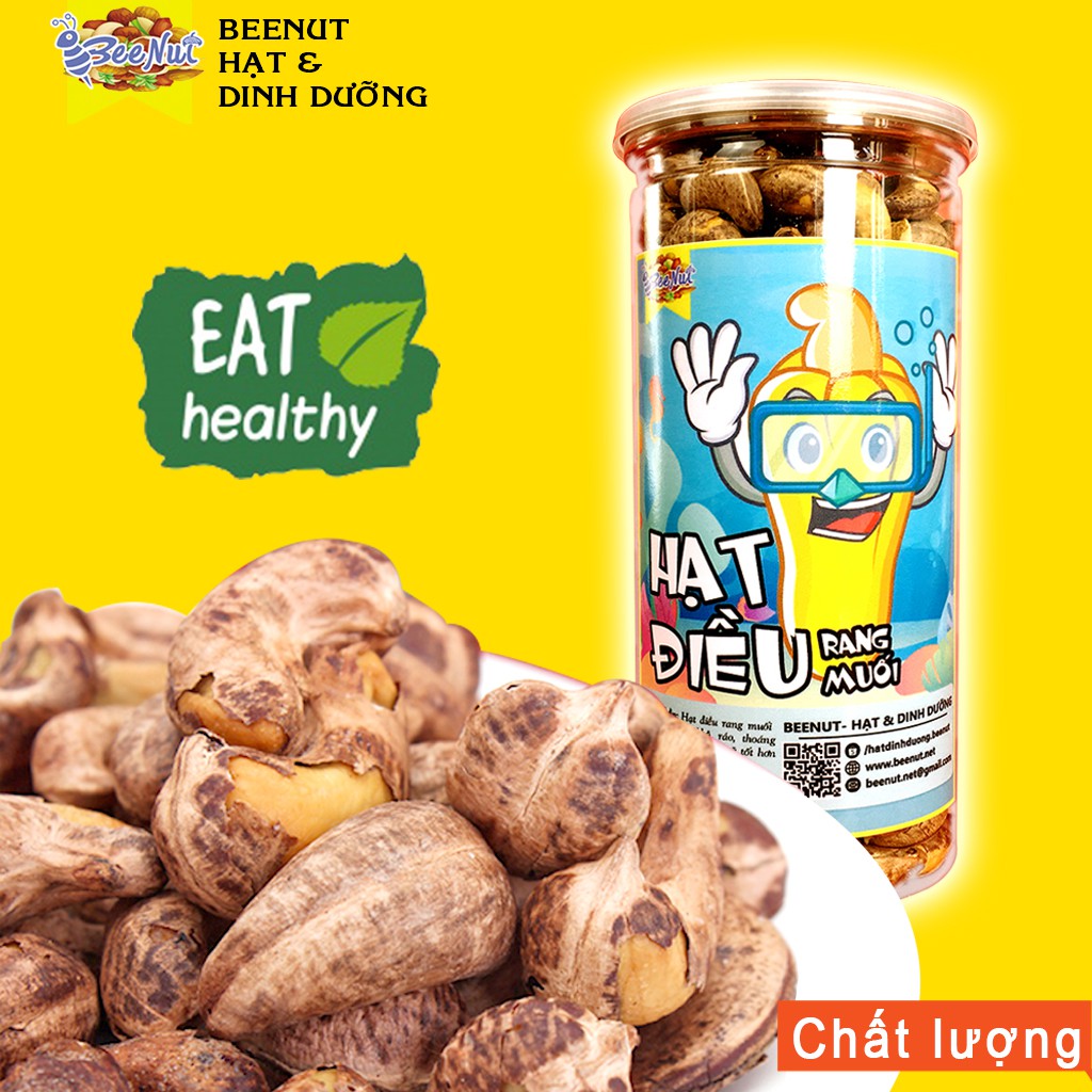 Hạt điều rang muối bình phước hột điều lụa rang loại 1 hạt dinh dưỡng beenut