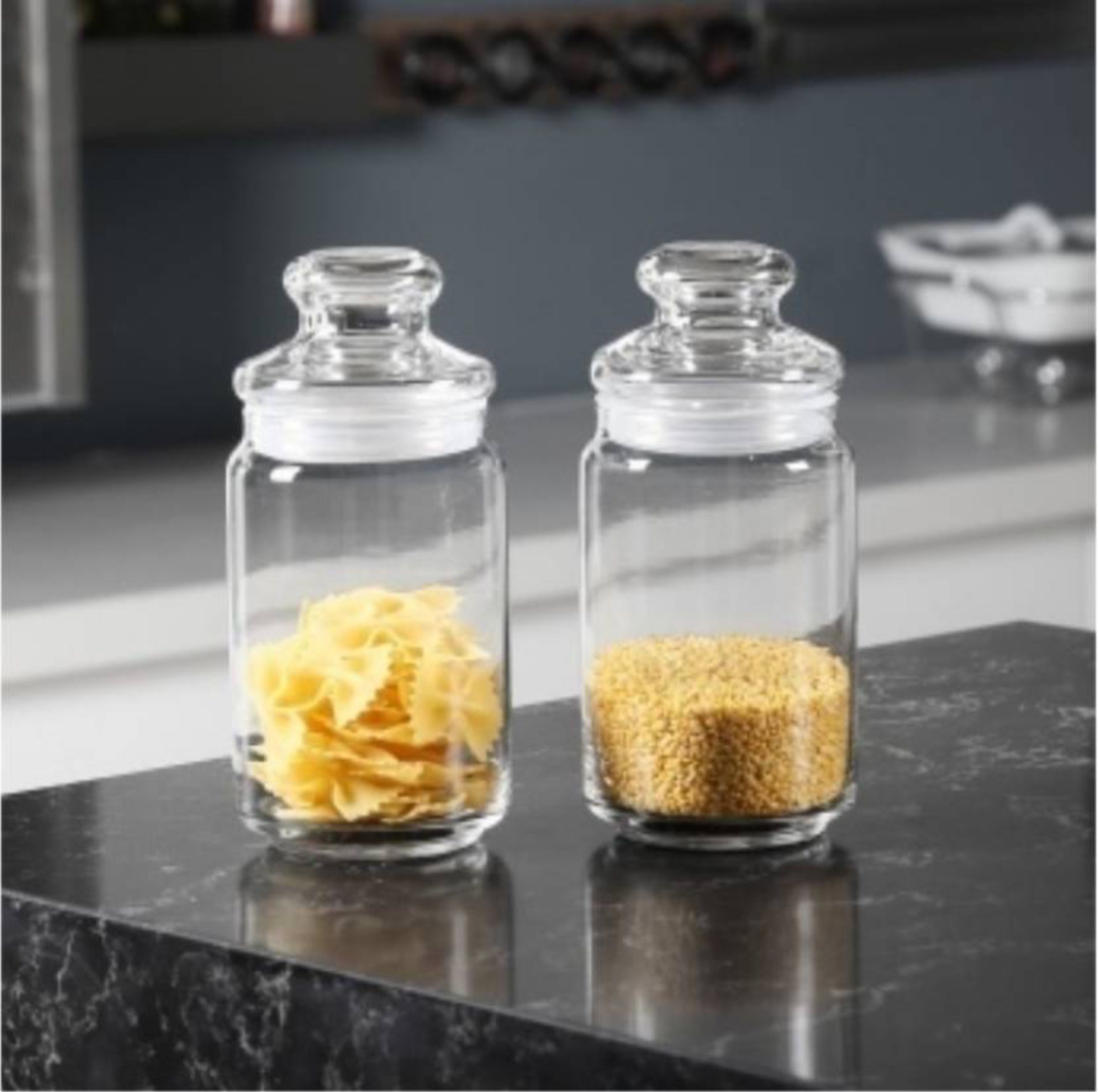 Bộ 6 hũ pop jar 650ml ocean nắp thủy tinh b02523