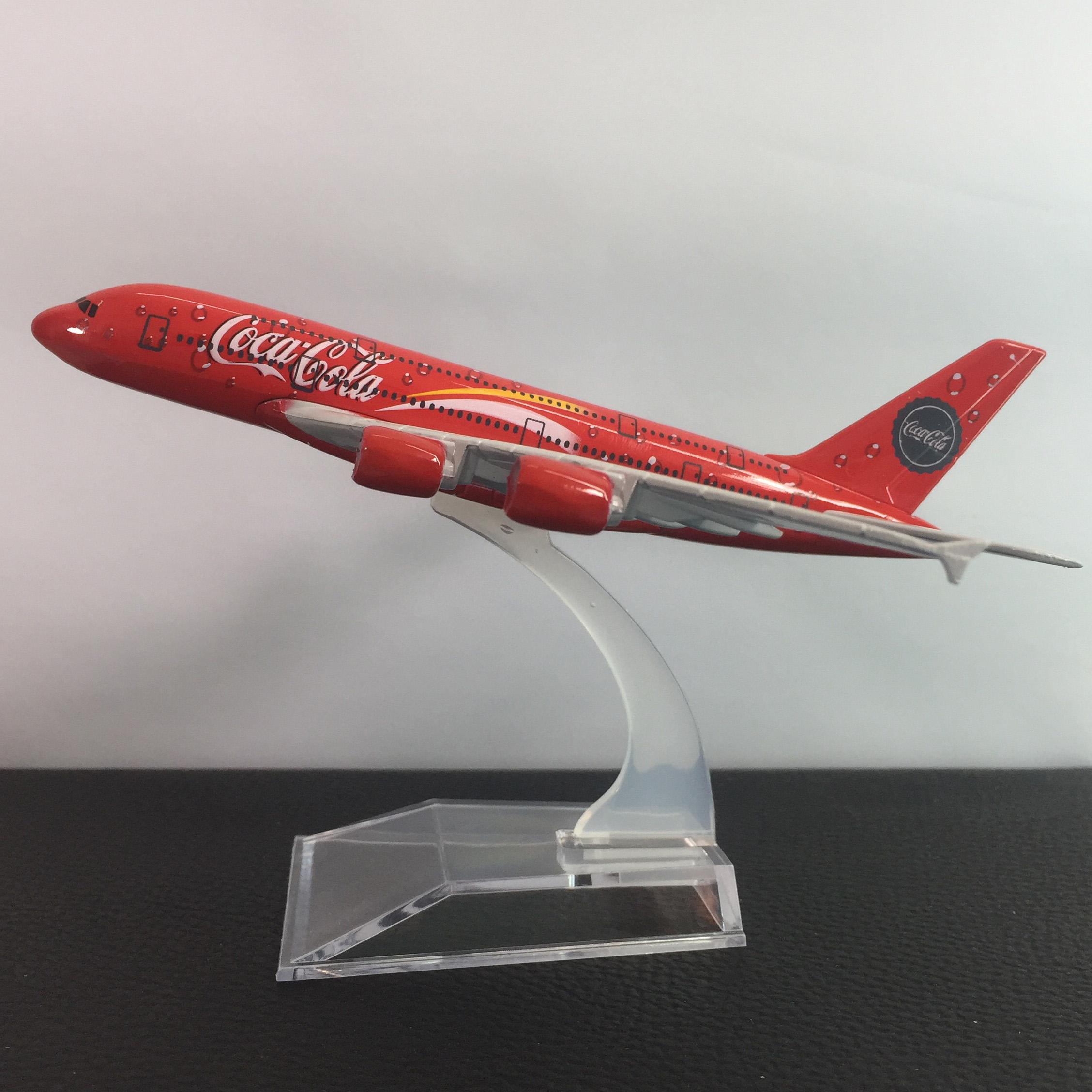 Mô hình máy bay A380 kim loại dòng Airbus A380-800 16cm món quà tặng mô hình tĩnh die-cast trưng bày bàn làm việc, kệ ti-vi, giá sách