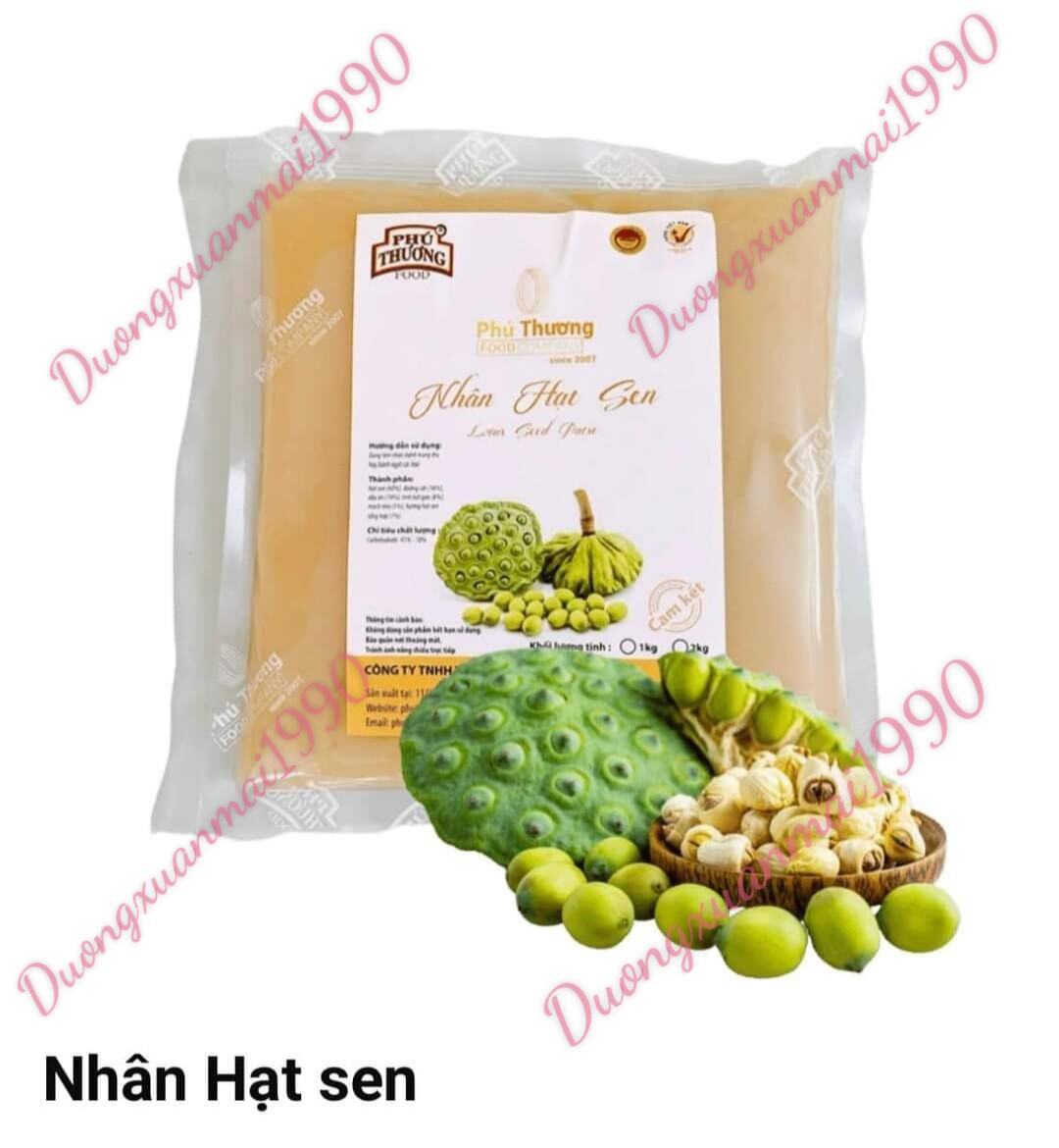 Nhân bánh trung thu vị SEN sên sẵn nguyên chất Phú Thương túi 2kg