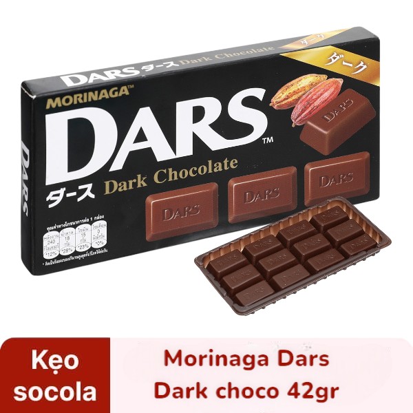 KẸO SOCOLA MORINAGA DARS DARK CHOCO 42G 83447