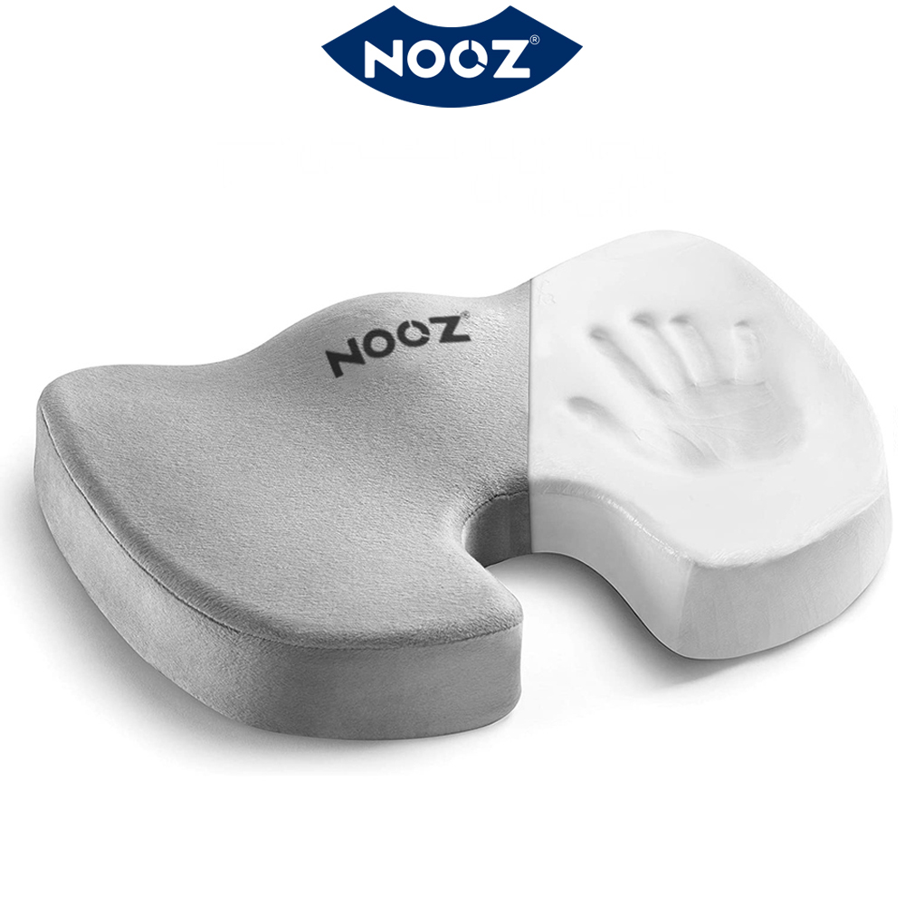 Đệm Ngồi Bệt NOOZ Gối Lót Ghế Ngồi Memory Foam Giúp Chống Đau Lưng Đau Xương Cụt Nệm Dành Cho Dân Văn Phòng Lái Xe