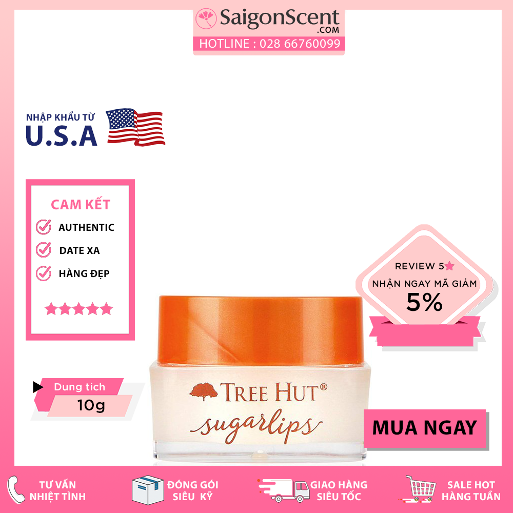 Tẩy tế bào chết môi Tree Hut Lip Scrub