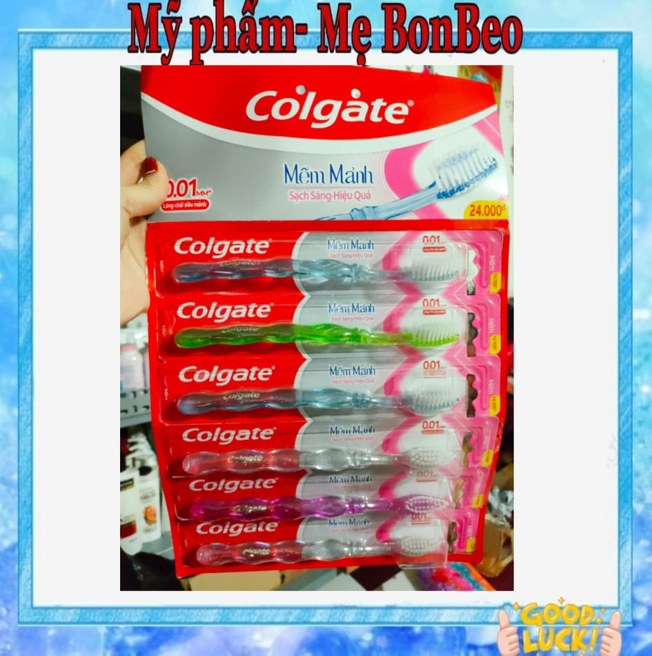Bàn chải đánh răng Colgate 0.01mmm mềm mảnh sạch sáng hiệu quả
