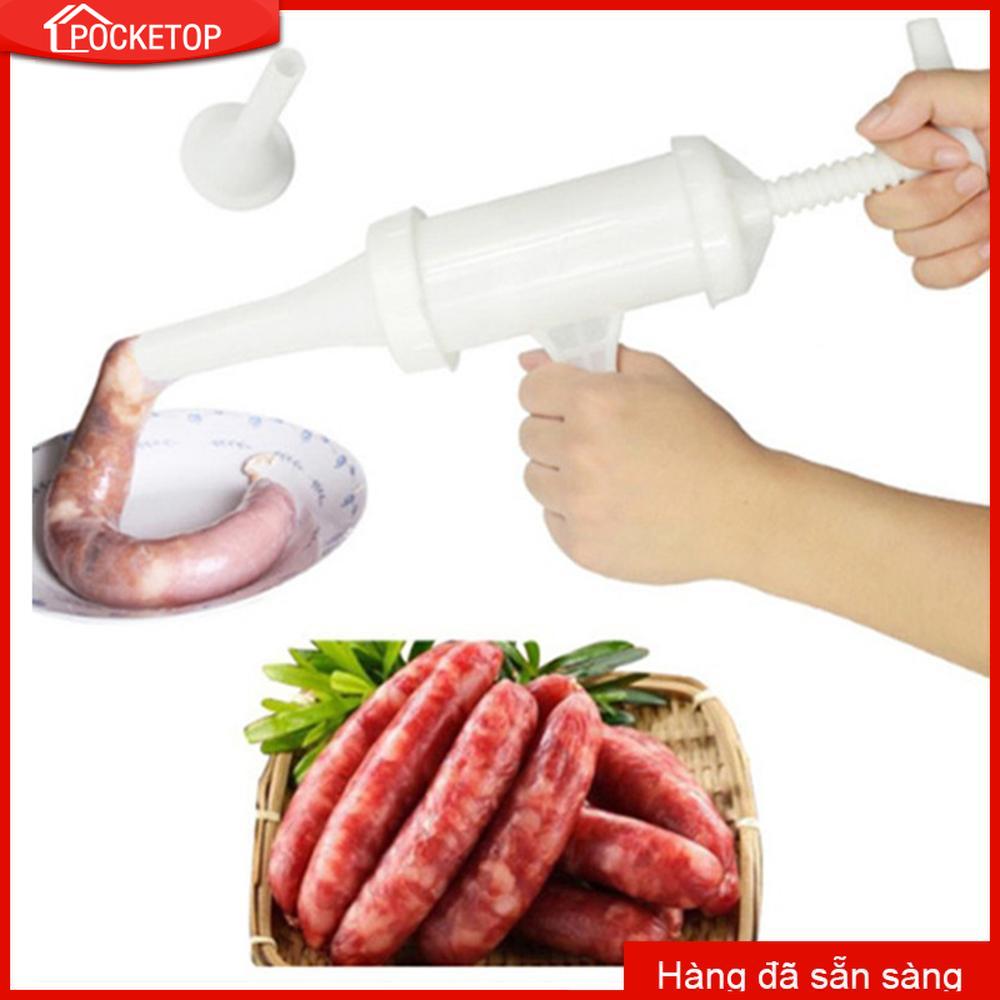 Dụng cụ làm xúc xích nhồi thịt POCKETOP bằng tay tiện dụng