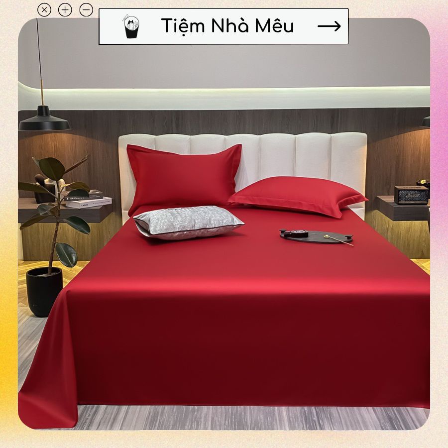Bộ ga gối 3 món phi lụa đủ size tiệm nhà mêuset drap mềm mịn sang trọng basic phong cách vintage cao cấp nhập khẩu