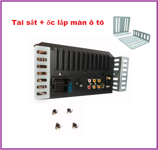 Bộ 2 pad đai sắt lắp màn hình ô tô, tai sắt lắp màn ô tô kèm 4 ốc.Gía đỡ cho màn hình ô tô, xe hơi.