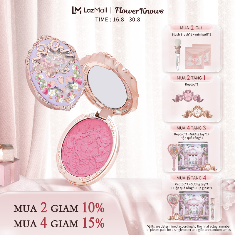 Flower Knows Strawberry Rococo Series Embossed Blush