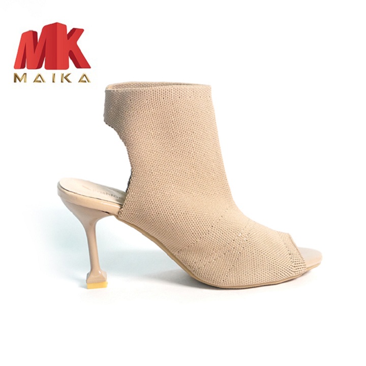 Giày cao gót gót nhọn cao 10 phân ôm chân MK MAIKA S116 Kem