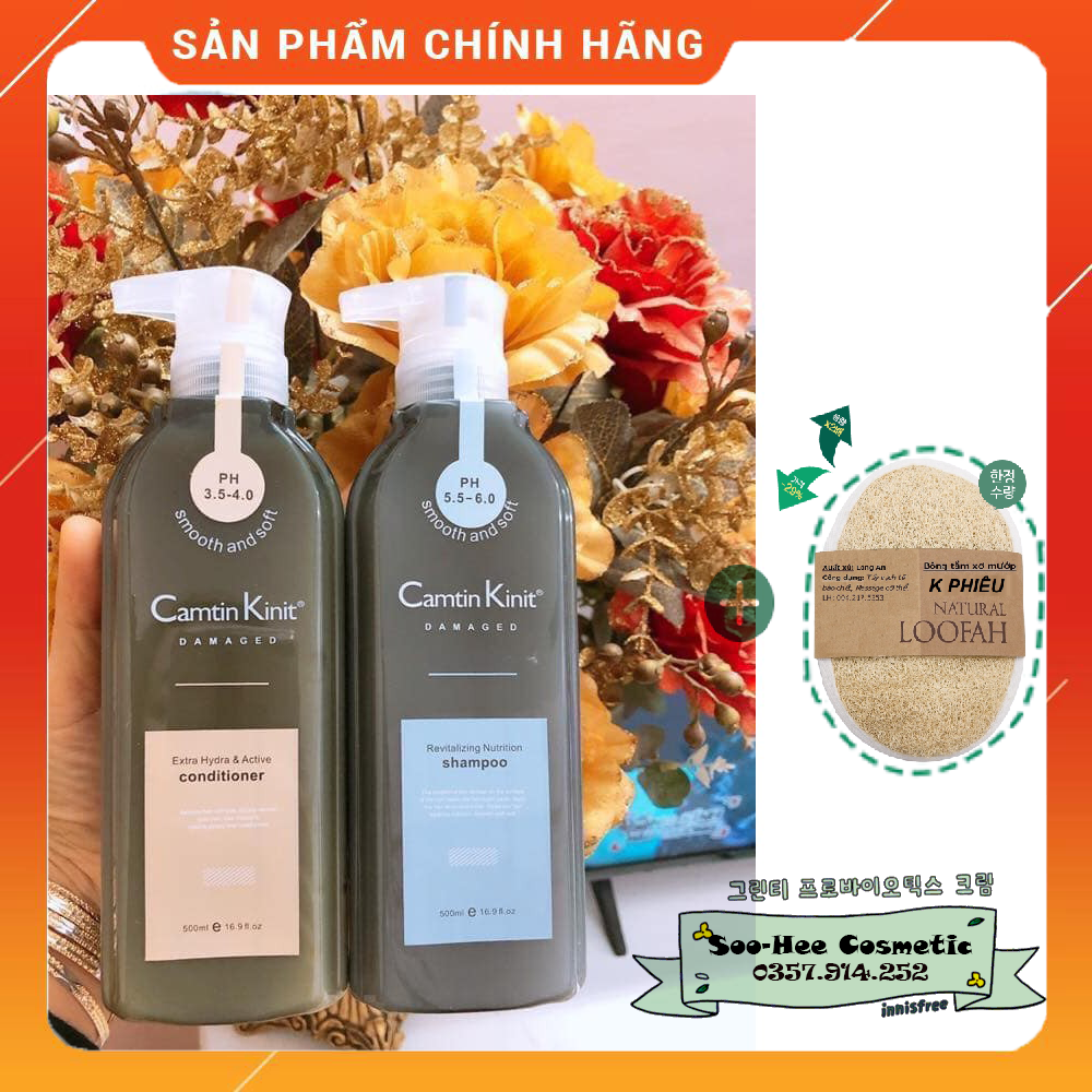 [HCM]Dầu Gội dầu xả camtin kinit 6 TRONG 1 - cặp 500ml
