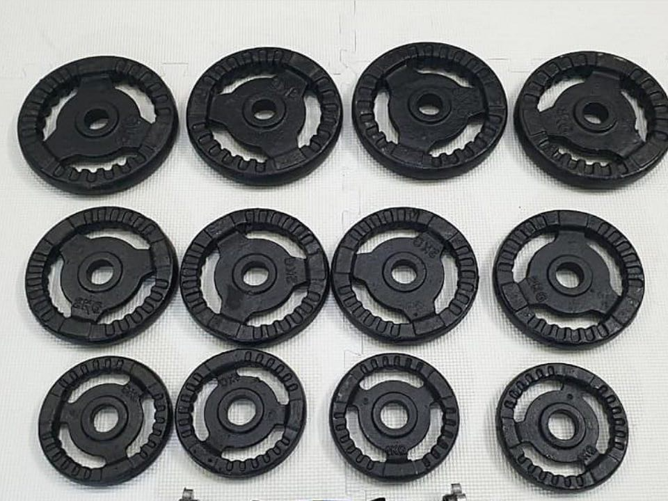 Tạ Miếng Gang Các Loại Từ 1Kg, 2Kg, 3Kg, 5Kg, 10Kg, 15Kg Đến 20Kg Phi 27 - Đĩa Tạ Gang 1,2,3,5,10,15, 20Kg