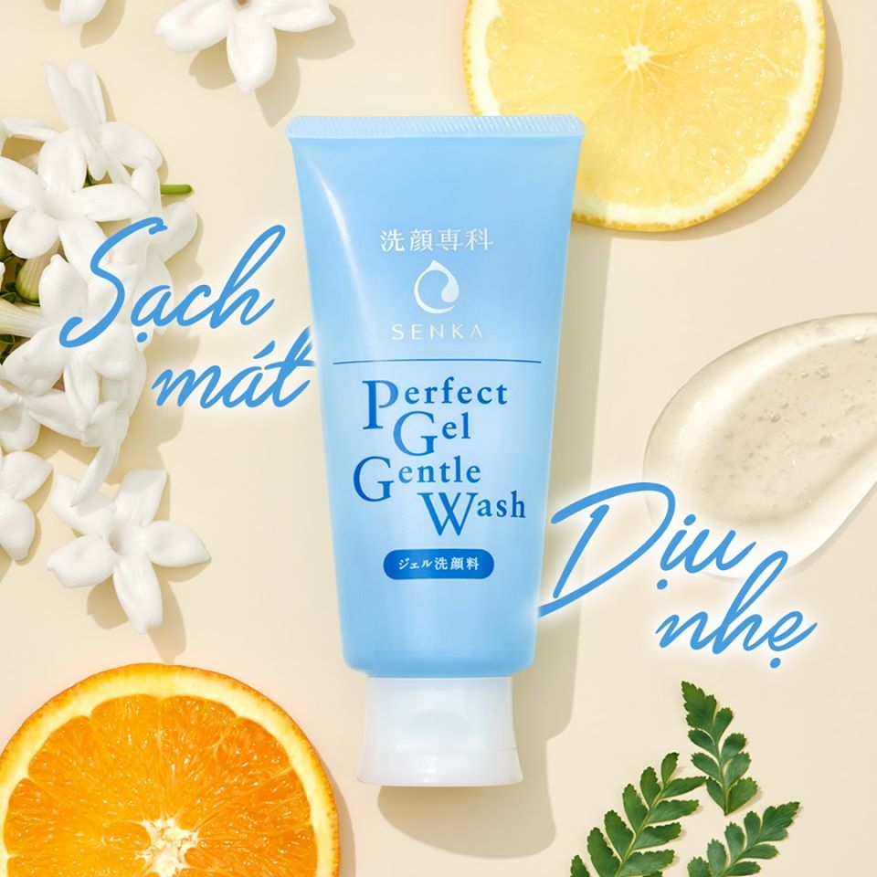 Gel rửa mặt dịu nhẹ Senka Perfect Gel Gentle Wash 100g