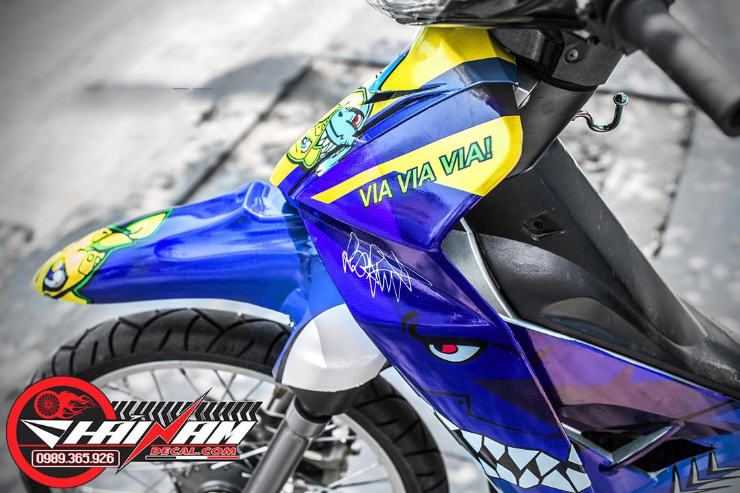 Tem Trùm Sirius Cá Mập Xanh Tím Via Via