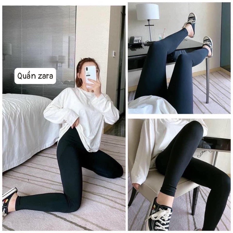 (HCM) QUẦN LEGING COTTON CO GIÃN SIÊU XINH , THỜI TRANG , THOẢI MÁI CHO CÁC CHỊ EM Hbmt