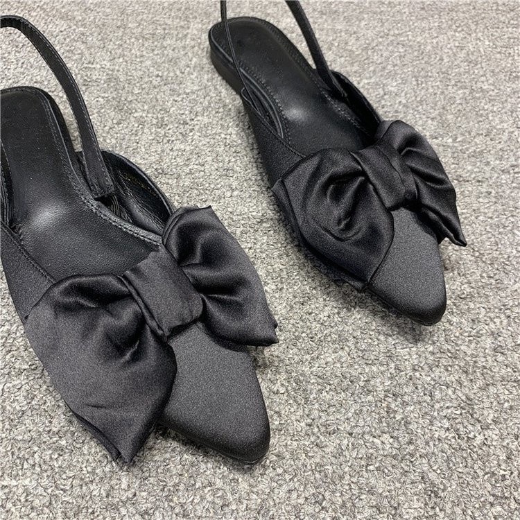Giày sandal bệt nơ lụa sd-0299