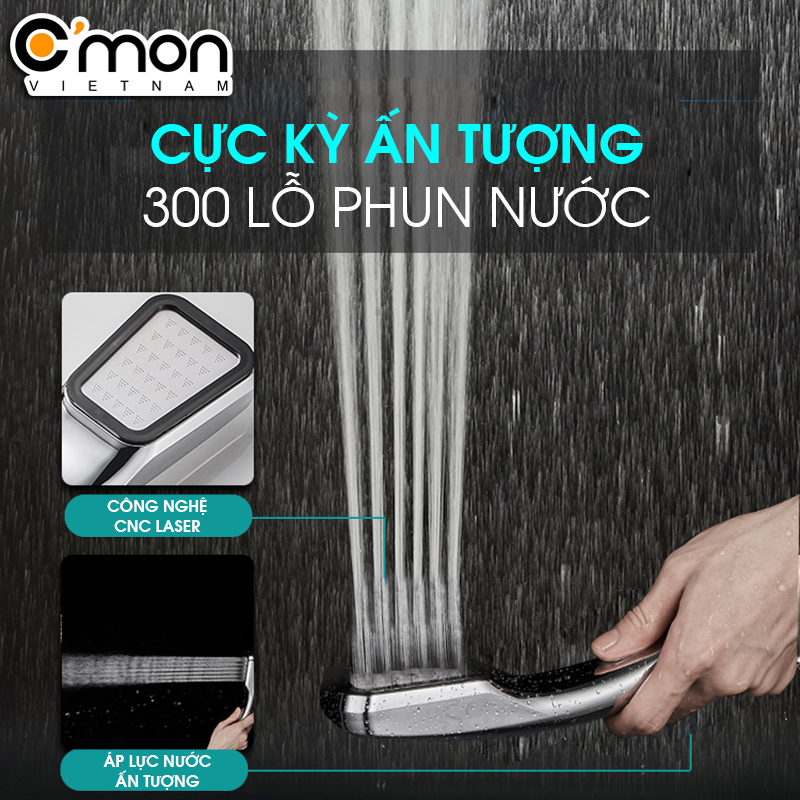 Trọn bộ vòi sen tăng áp giá rẻ C'MON TS-09