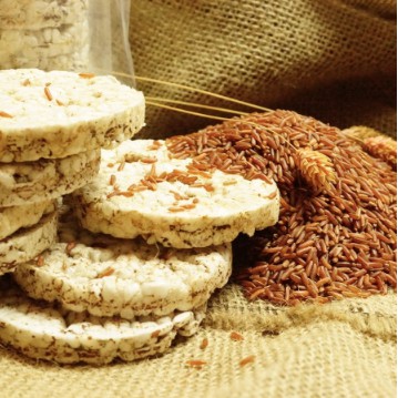 [HCM]Bánh Gạo Lứt Ăn Kiêng Tập Gym Giảm Cân Hellorice - Gói Lớn 3 Cây Mỗi Cây 17 Lát Bánh