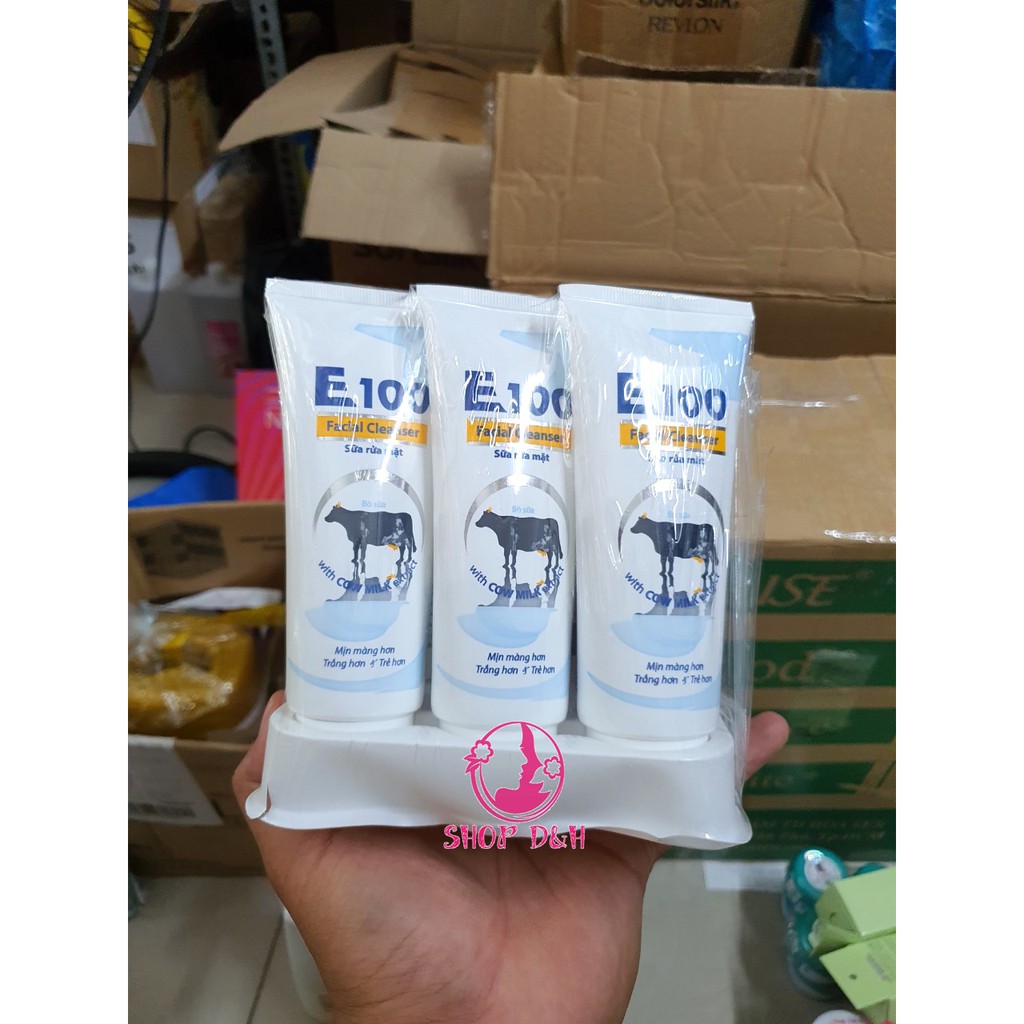 Sữa rửa mặt e100 tinh chất sữa bò