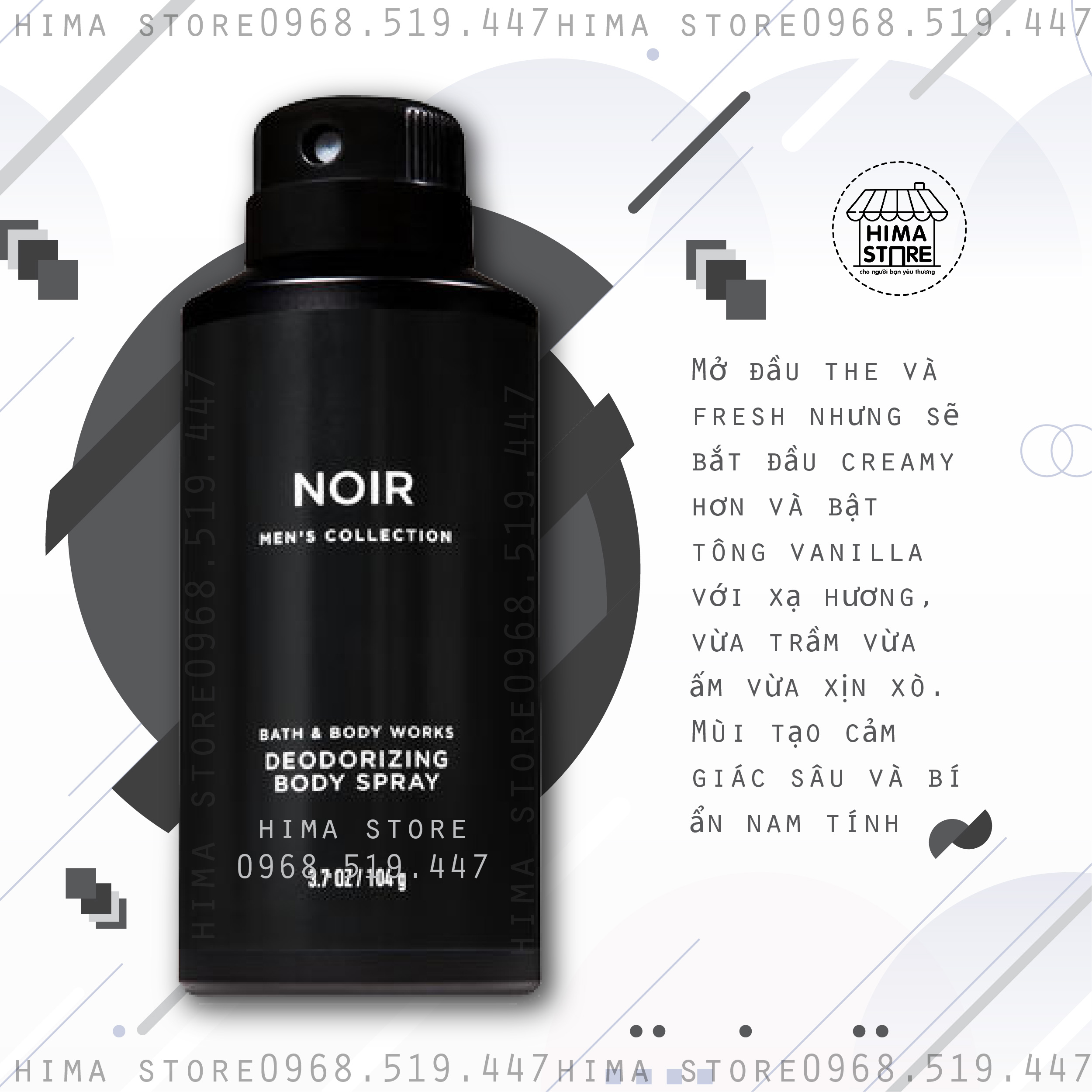 [HCM]XỊT THƠM TOÀN THÂN CHO NAM BATH & BODY WORKS - NOIR (104g)