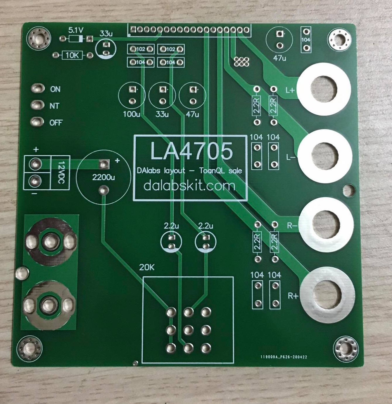 Mạch khuếch đại âm thanh sử dụng chip LA4705/LA4718