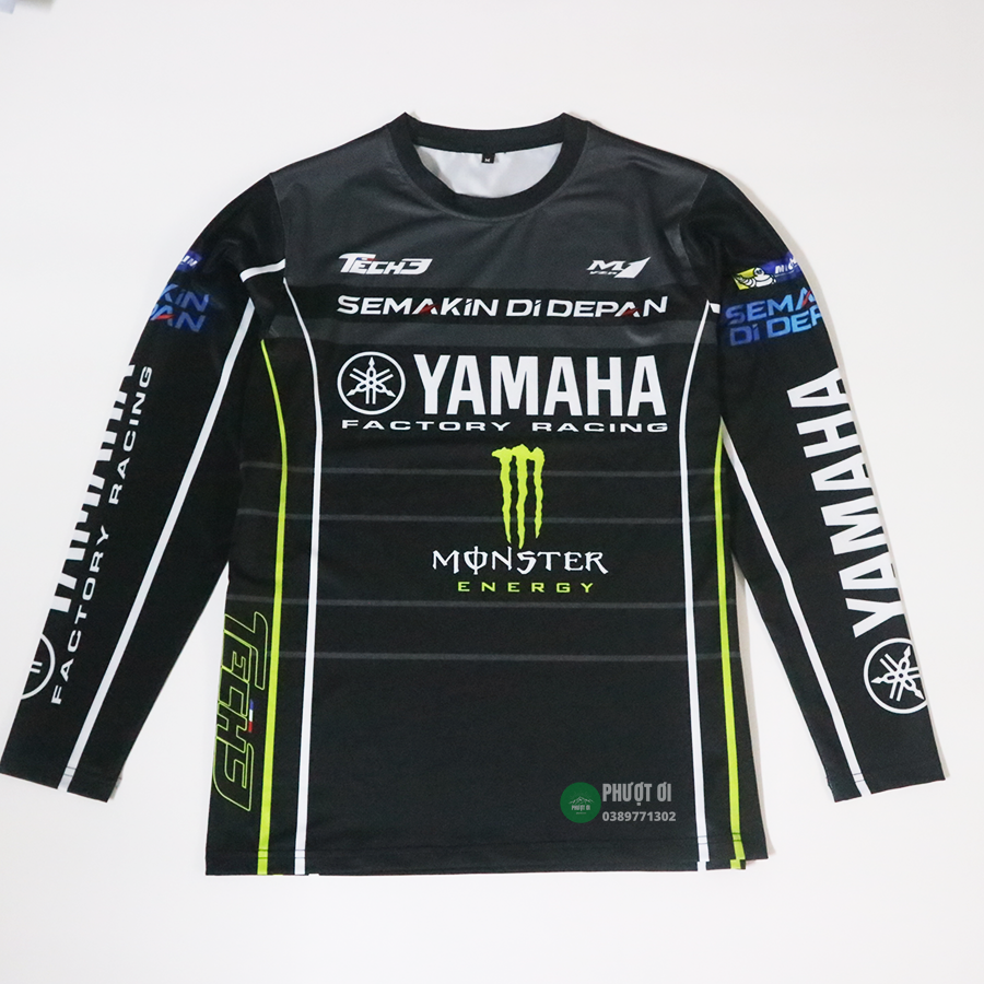 Áo thun nam dài tay Yamaha M1 phong cách thời trang mạnh mẽ cho người đam mê xe