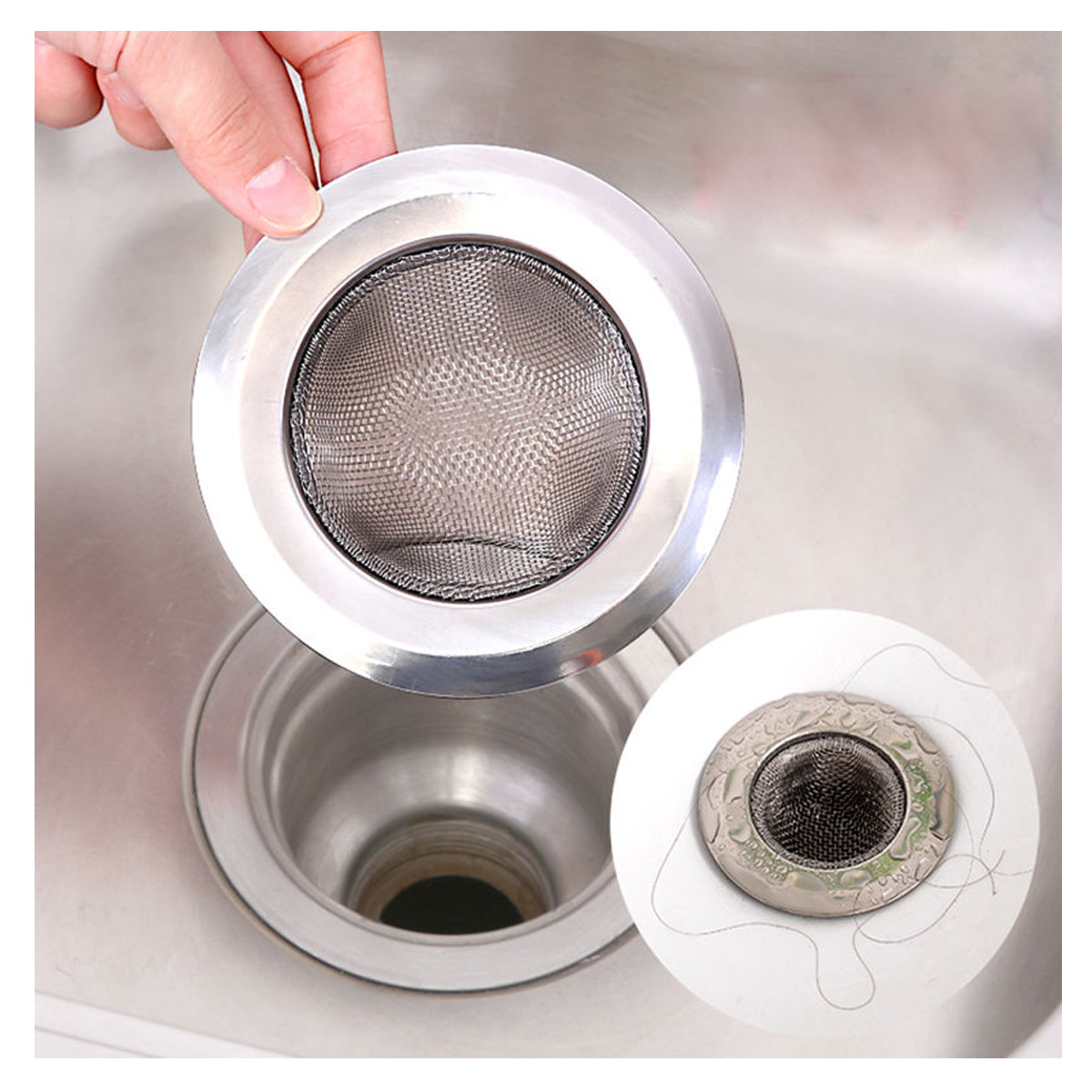 [ HÀNG MỚI CAO CẤP ] Dụng cụ lọc rác bồn rửa chén bát inox cao cấp siêu bền, dĩa lọc rác inox bồn rửa chén bát, thiết bị lọc rác - RẺ VÔ ĐỐI