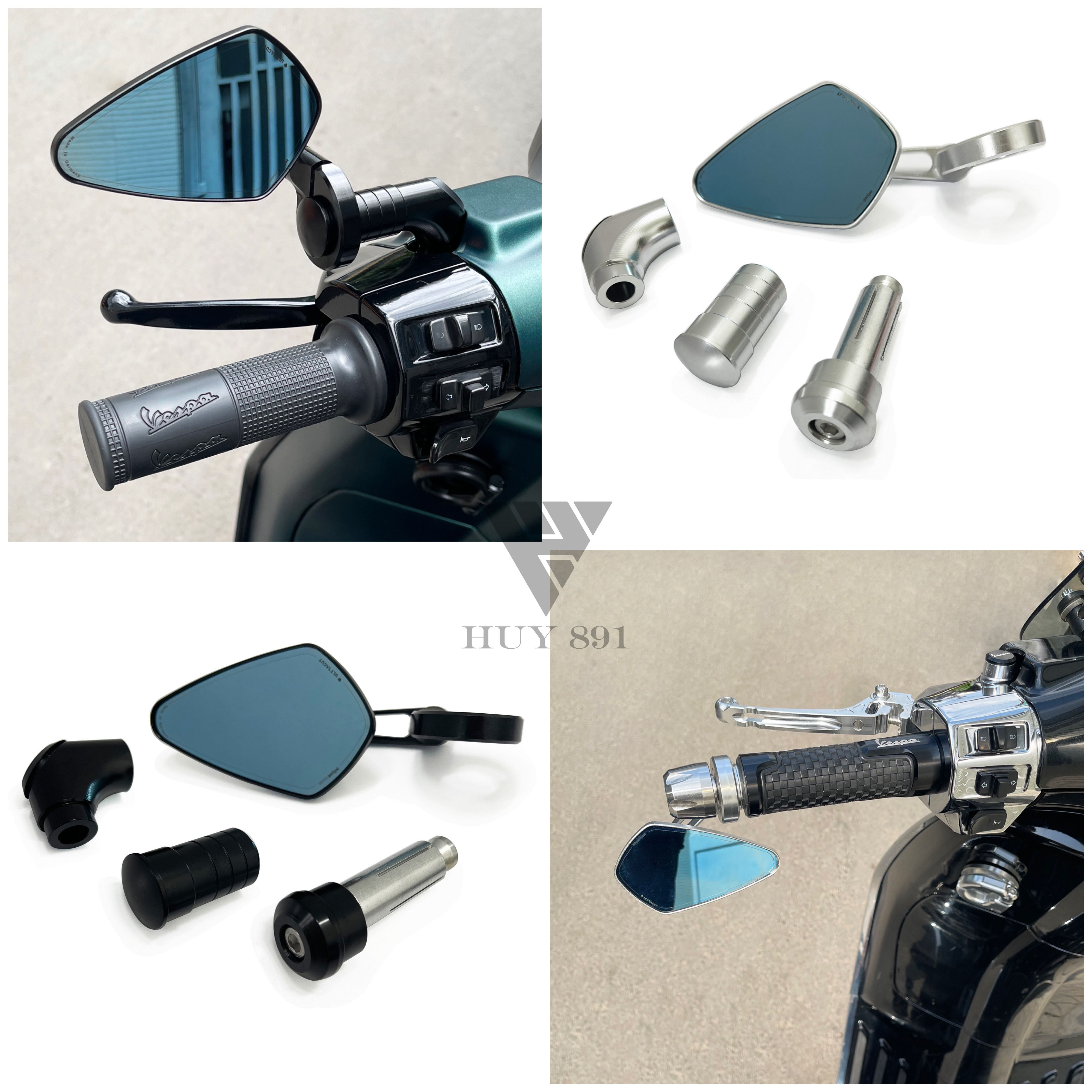 Kính Motogadget dành cho xe Vespa Honda Yamaha