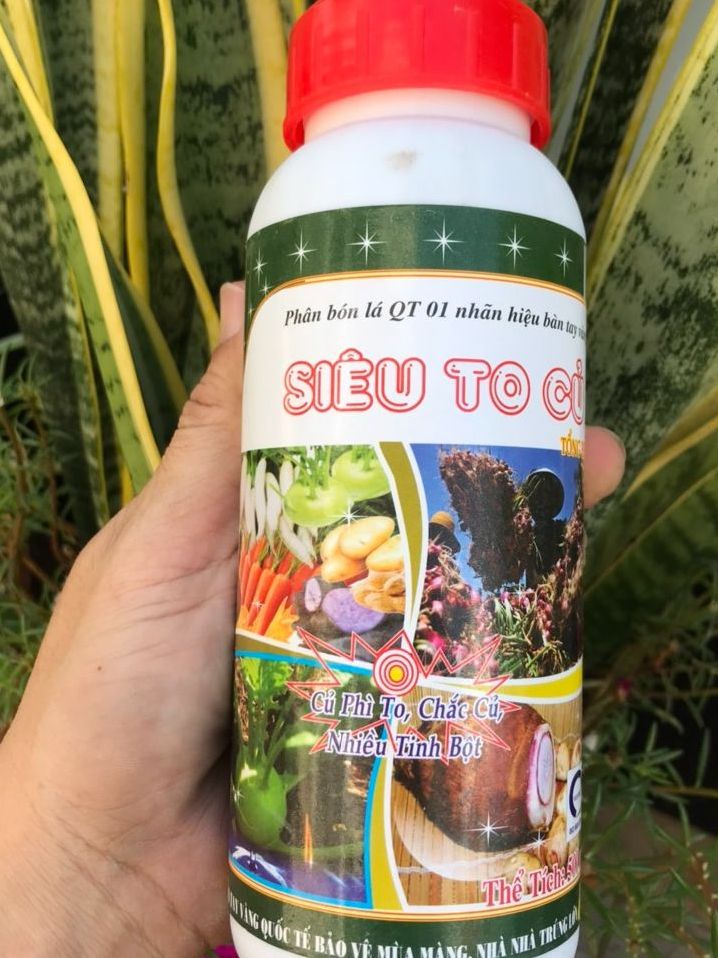 Siêu to củ nguyên liệu ngoại nhập chai 500ml