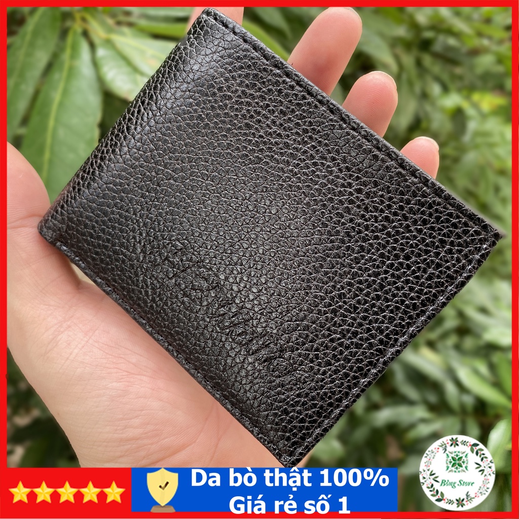 Ví nam mini da bò cao cấp ví da nam mini nhiều ngăn tiện lợi bóp đựng tiền VMN001