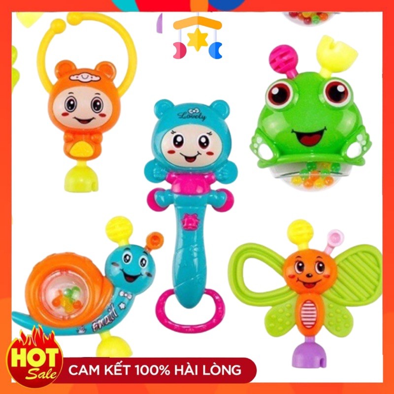 Đồ chơi nhạc cụ xúc xắc 5 chi tiết dành cho các bé