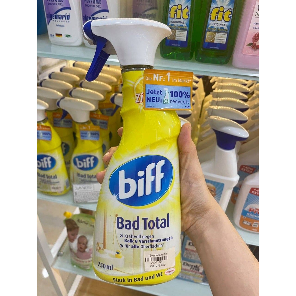 Biff Bad Total - chai xịt vệ sinh nhà tắm, nhà vệ sinh